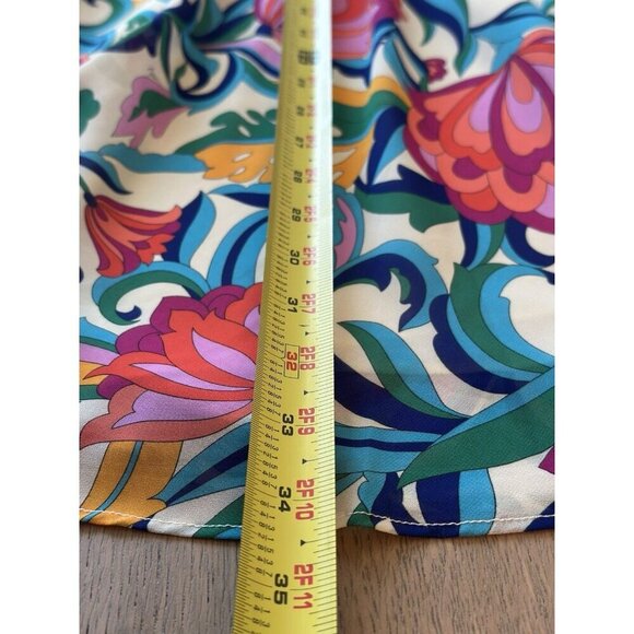 Trina Turk Women's XS Arias Dress in Color Parchment Multi - Picture 7 of 9